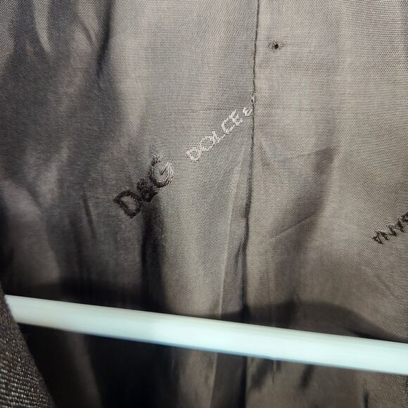 Dolce And Gabbana Mens Brown Wool 4 Button Closure Sport Coat Blazer 36 - Picture 6 of 7
